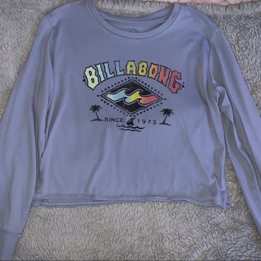 purple billabong long sleeve